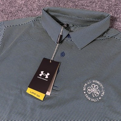 Under Armour Erin Hills Golf Polo Mens M Green US Womens Open NWT