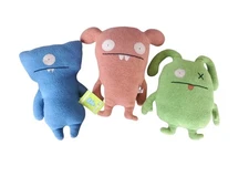 Ugly Doll Lot Of 3 Wedgehead, Chuckanucka & OX Hasboro Plush Pretty Ugly