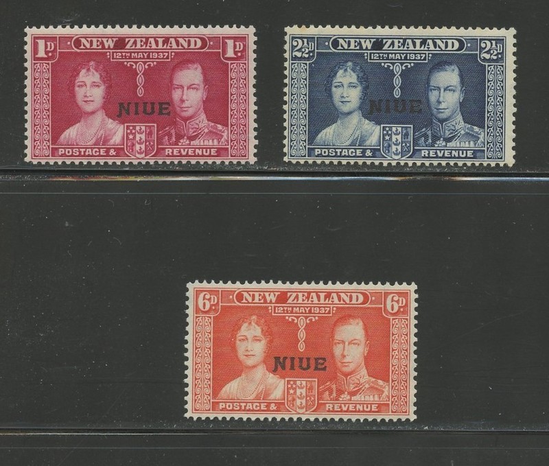 NIUE 70-72, 1937 CORONATION, MNH (NIU6622)
