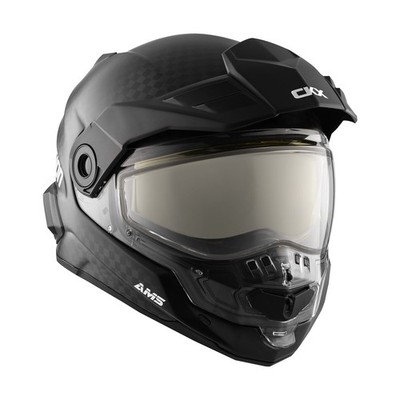 CKX Carbon Black Mission AMS Carbon Snow Helmet w/Dual Lens Shield ( Adult 3XL )