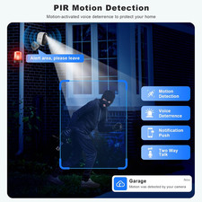 2K Security Cameras Wireless Outdoor, Wifi Battery Powered Indoor Camera for ...