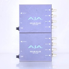 LOT OF 2 AJA Hi5-4K-PLUS SDI to HDMI Converter NO AC ADAPTER T6-B4