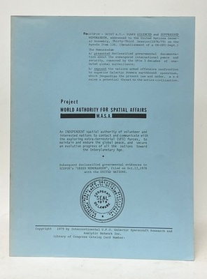 #ad #ad ICUFON Project World Authority for Spatial Affairs W.A.S.A 1st Edition 1979 $143.75
