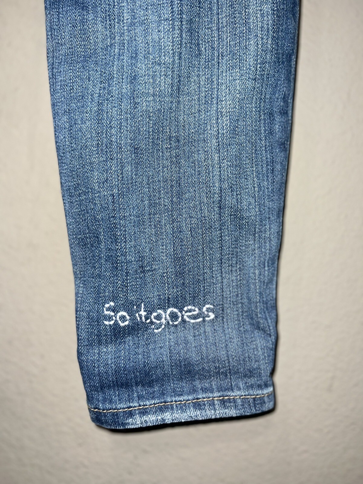 Anthropologie Current Elliott Patch Work Straight… - image 7