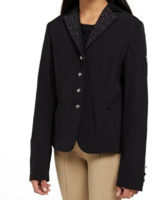 Veste D'équitation Aubrion Park Royal Show - Noire - Fille 26 (7-8 Ans) - NEUVE