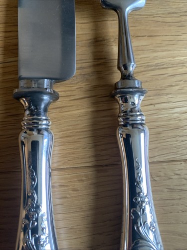 WMF raro antiguo Art Nouveau cubiertos de trenzado E/S 2 piezas patrón floral - Imagen 13 de 16