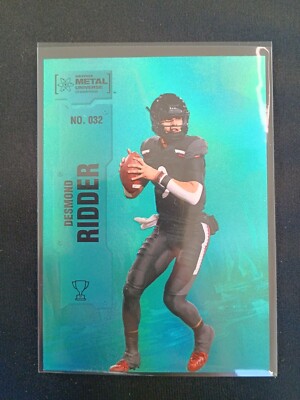 2022 Skybox Metal Universe Champions Desmond Ridder #032 Aqua