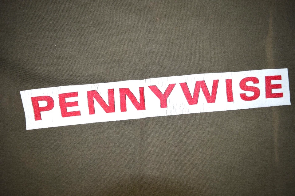 Band T-Shirt VTG 90s Pennywise Box Logo PW Dancing Clown Shirt Sz M Punk c.1994 - Image 4 of 4