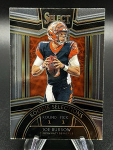 2020 PANINI SELECT JOE BURROW ROOKIE SELECTIONS #RS-1 Cincinnati Bengals RC