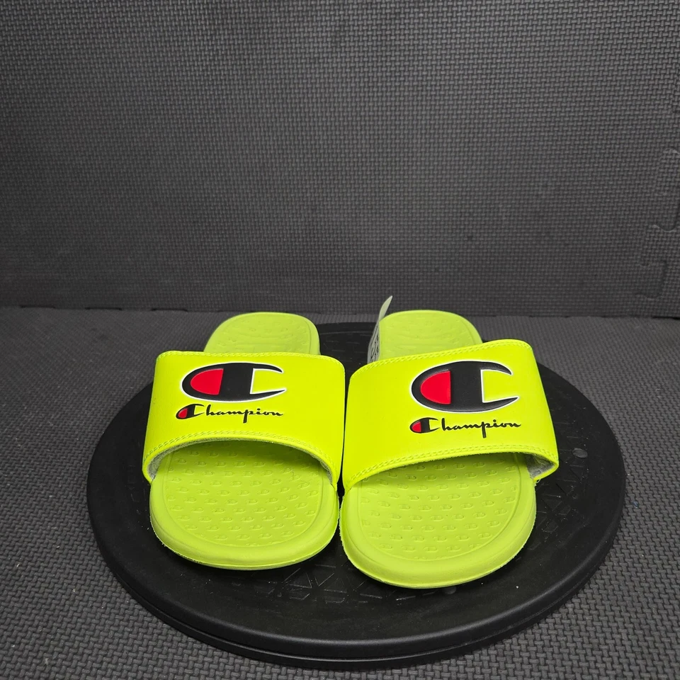 Sandalias Champion Super Slide Duo juveniles talla 5 amarillo neón Foto 2 de 4