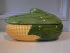 Ceramic Yellow Ear of Corn Casserole / Serving Dish with Lid Corncob Nice!