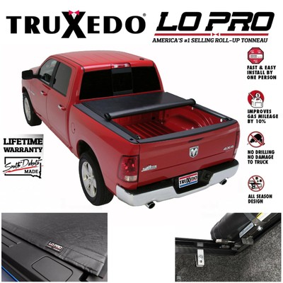 Truxedo Lopro Qt Roll Up Tonneau Cover For 2009 2018 Ram 1500 5 7 Bed W Ram Box Ebay