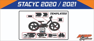 STACYC BIKE 2020 / 2021 Graphics vector template 1:1 customizable EPS FORMAT