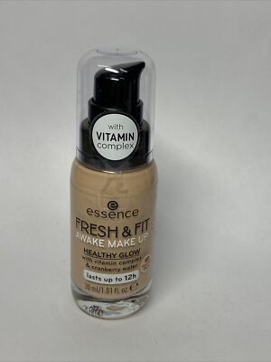 (100ml/43,30 ) essence FRESH & FIT AWAKE MAKE UP Healty Glow 40 Fresh Sun Beige 