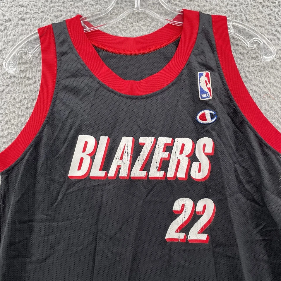 Camiseta deportiva vintage de baloncesto Champion para hombre XL 18-20 Clyde Drexler #22 NBA Sportwear Foto 3 de 4