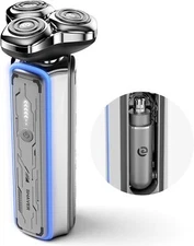 2IN1 Electric Razor for Men Magnetic Electric Shaver Beard Built-in Nose Trimmer