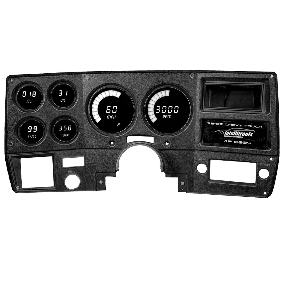 1973-1987 Chevy Truck Digital Dash WHITE LED's Intellitronix DP6004W Made In USA - Image 2 of 4