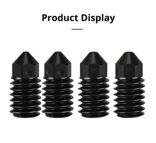 2/3/5pcs 0.4/0.6/0.8mm Hardened Steel Nozzle for Bambu Lab A1/A1 Mini 3D Printer - Photo 8/20