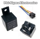 12V Automotive Relay - 5 Pin - NO/NC Changeover Contacts (SPDT) + Mount + Socket