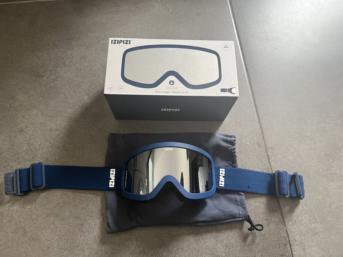 IZIPIZI Paris Sun logo-print thermo-foam ski goggles Navy Blue - Main Image