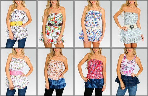 Lote 10 Vestidos de Sol de Fiesta Informales para Cubrir Verano Floral Multicolor S M L XL - Imagen 3 de 8