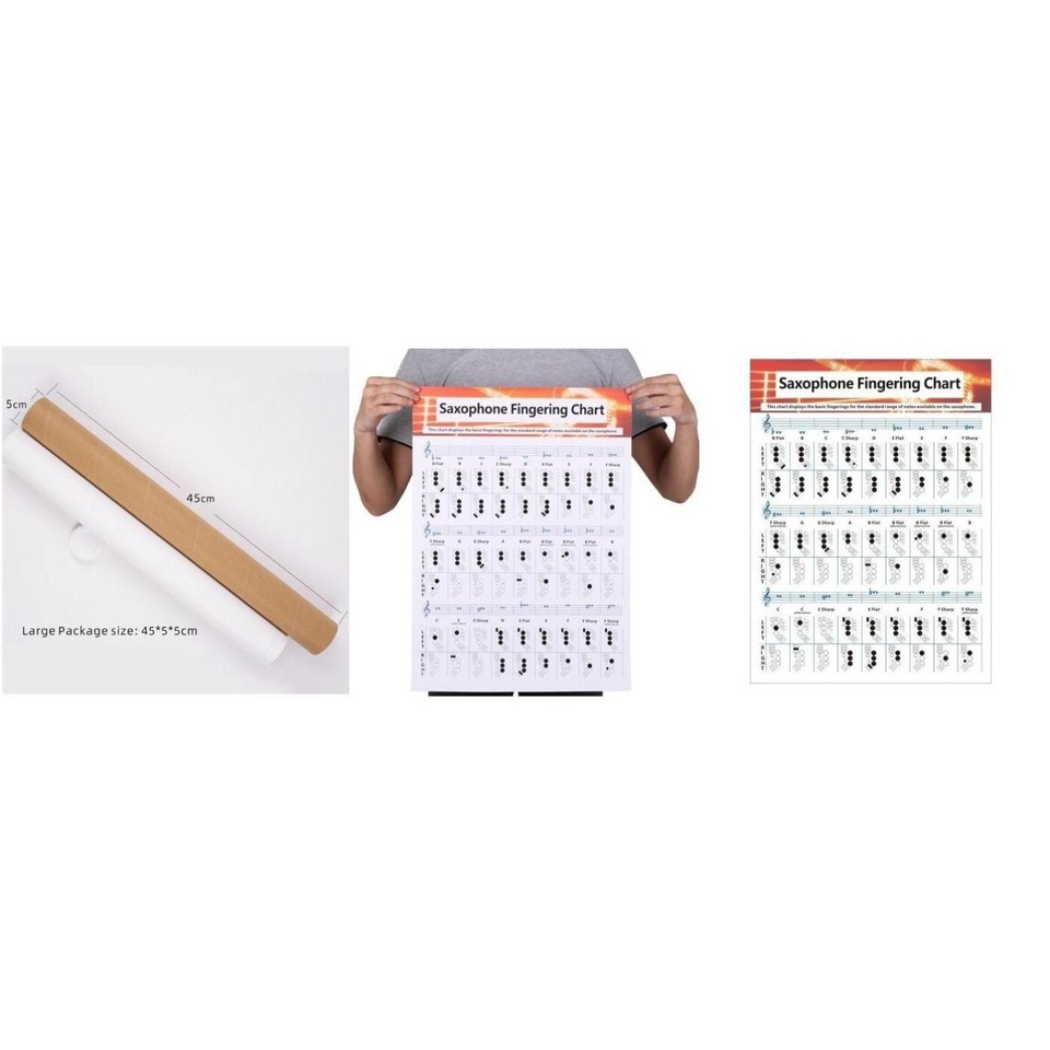 Handy Saxophone Fingering Chart Learn Basic and Advanced Finger