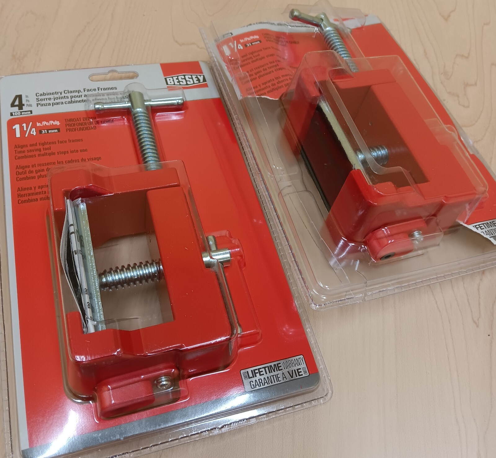 LOT OF 2 Bessey Face Frame Clamps BES8511 Set of 2. FREE