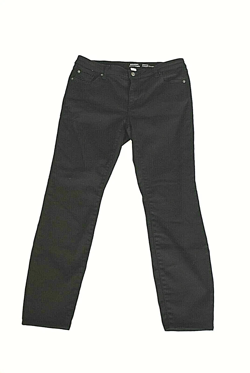 Amazon Essentials Ladies Skinny Coupe Etroite Black Regular Jeans Size 14