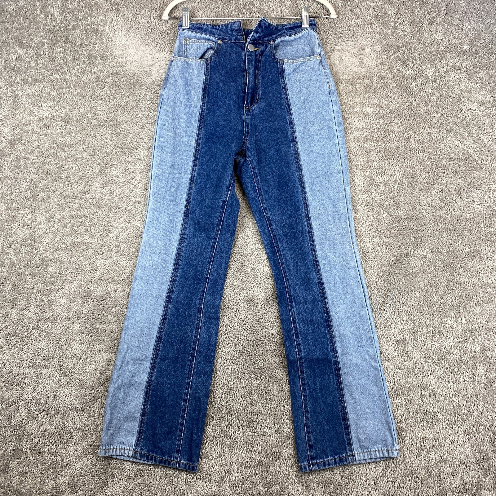 Cider Your Closet's Happy Hour Two Tone Bootcut Jeans… Gem