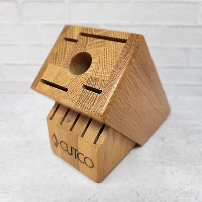 Cutco #1651 Essentials Set Knife Block (10-Slot) Honey Oak