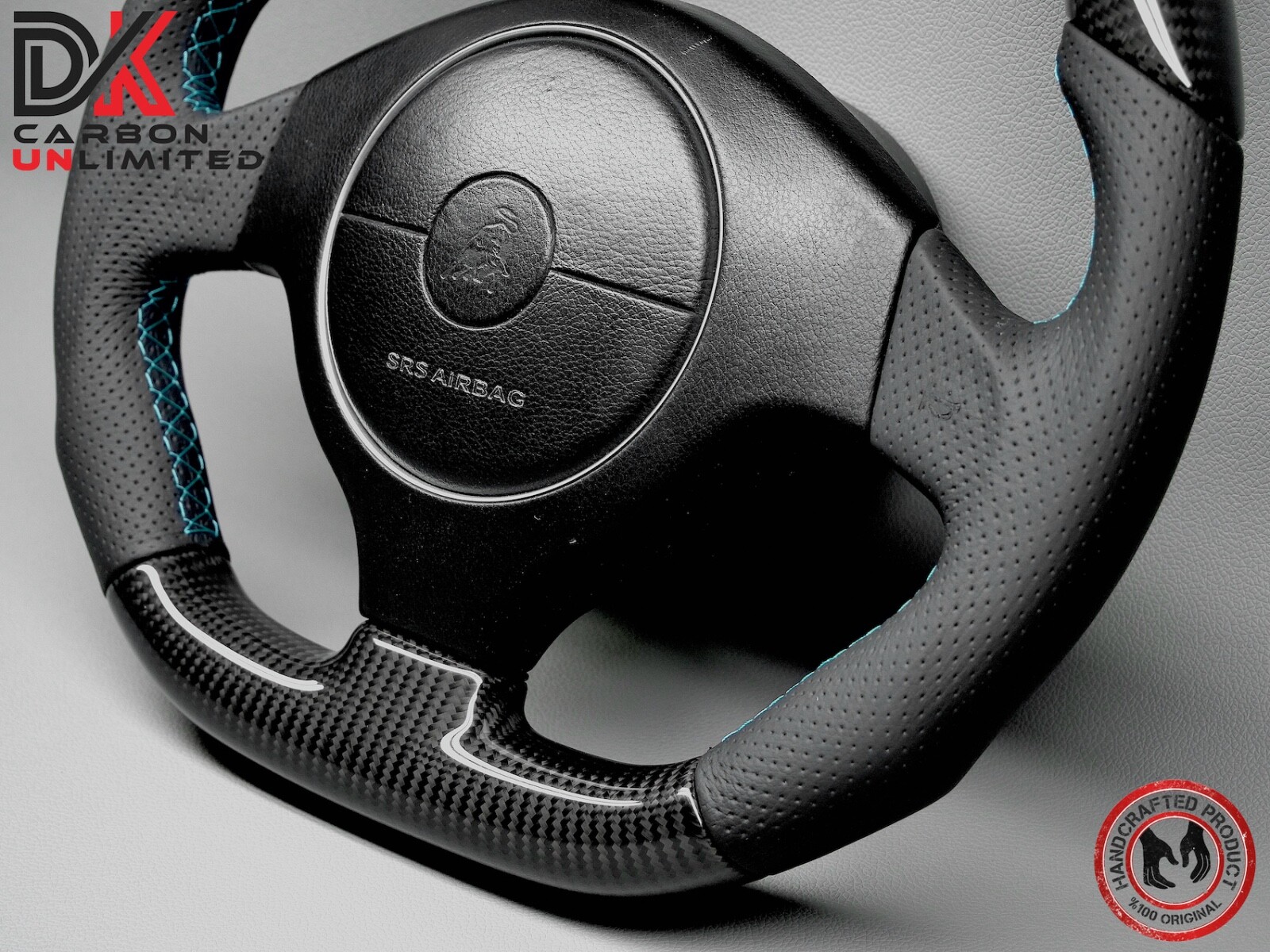 Lamborghini Murcielago LP670 LP650 LP640 Turquoise Ring Carbon Steering Wheel v3