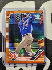 2019 Bowman Chrome National Convention Miguel Amaya Orange Refractor 22/25 CUBS