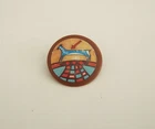 PLAYMOBIL (E308) INDIANS - Vintage Warrior Shield 3328 Worn