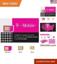 Vibrant Orange Triple-Cut SIM Cards - Activate for LTE Data & Talk (2 Pack)