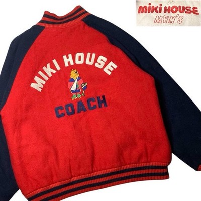 [Rare] 90s MIKI HOUSE Varsity Jacket - Embroidered Vintage Piece street casual