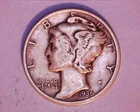 1936-D MERCURY DIME*** FINE  127-6