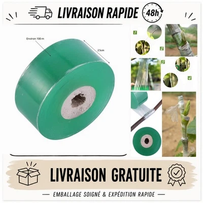 Ruban de Greffage Auto-Adhésif 100 m - Outils de Jardinage - Photo 1/4