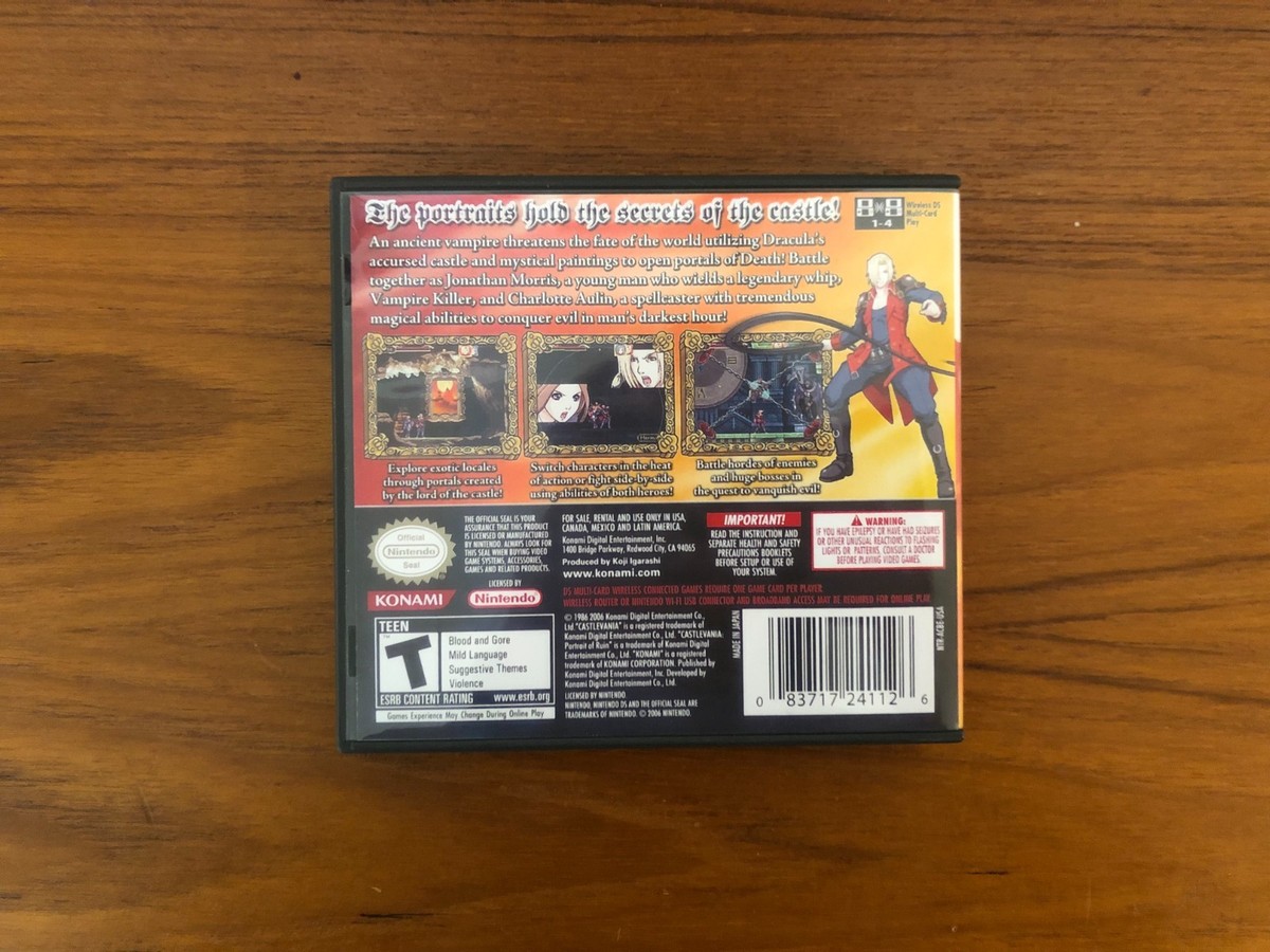 Castlevania: Portrait of Ruin (Nintendo DS, 2006) for sale