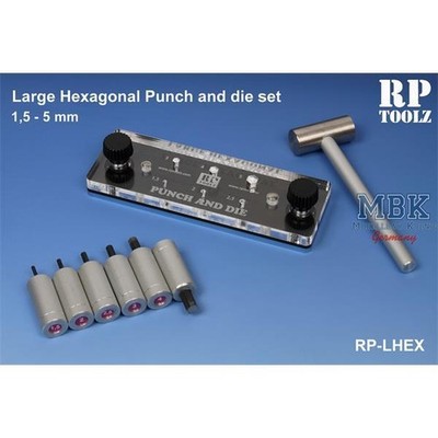 RP TOOLZ RP-LHPD Large Hexagonal Punch & Die (RP-LHEX)