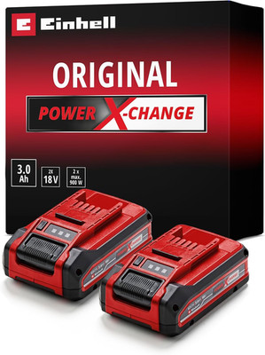 Original Einhell 3 Ah Power X-Change plus Akku (18 V, Li-Ion, Universell Verwend