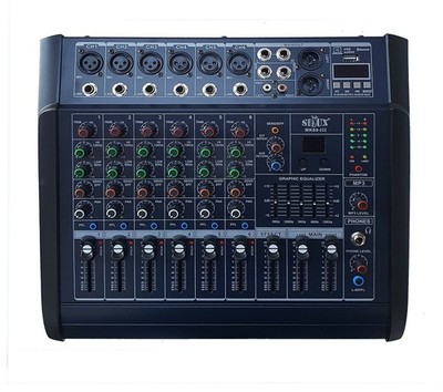 Sioux 6 Kanal 1600 Watt Powermixer DSP Equalizer USB Bluetooth