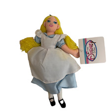 Disney Store Alice In Wonderland Bean Bag Plush 9" NWT