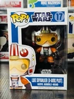 Funko Pop! Star Wars #17 Luke Skywalker X-Wing Pilot Blue Box Large Font