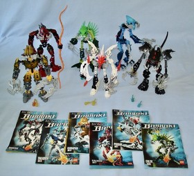 Lego Bionicle BARRAKI (8916-8921) Mutant Sea Creatures 100% in Canisters