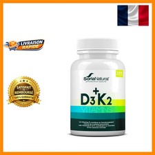 Complément Alimentaire D3 K2 MK7 - Fortifiez Vos Os et Vitalité - 240 Comprimés