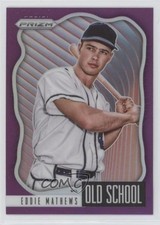 2021 Panini Prizm Old School Purple Prizm Eddie Mathews #OS-4 HOF no9