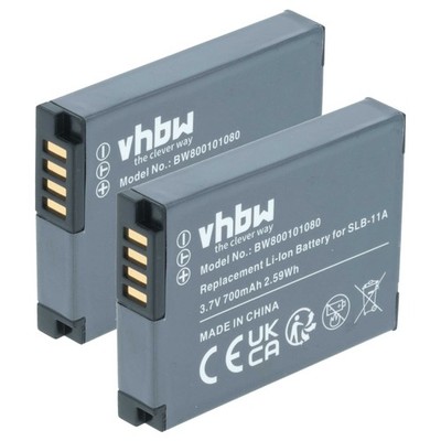 2x Akku für Samsung Digimax WB5500 WB5000 WB690 WB650 WB600 WB700 700mAh 3,6V