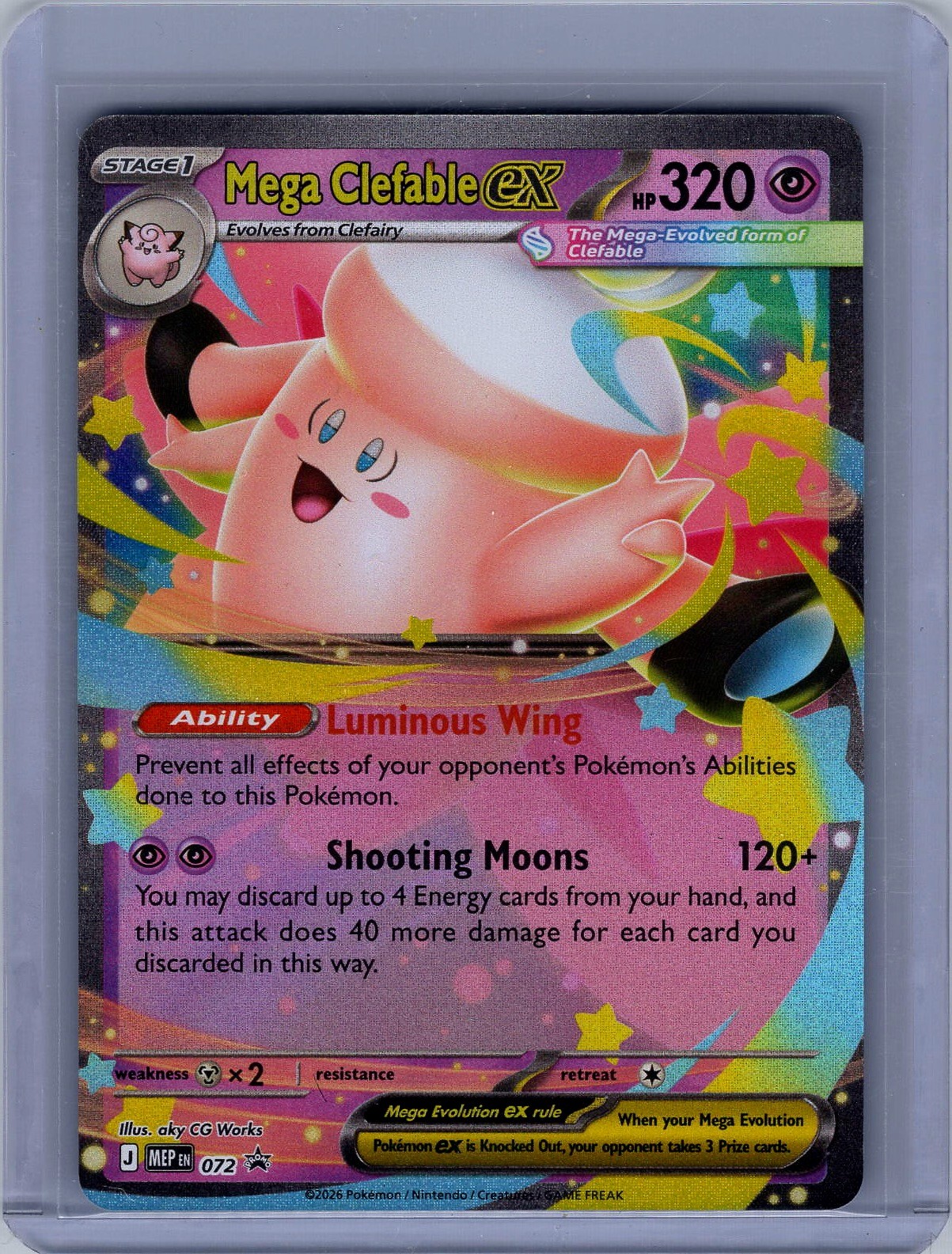 ME: Mega Evolution Promo #072 Mega Clefable ex