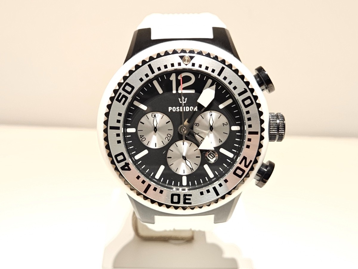 NOS BIG 53mm DIVER 150m MEN'S CHRONOGRAPH QUARTZ WATCH 