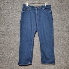 Vintage Big Mac Jeans Union Workwear Farm Chore Grunge Blue Denim Mens Size 38